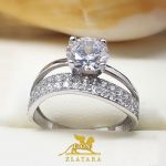 Prsten Nataly cirnoni i zlato