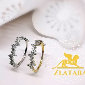 Zlatni 14 karata prsten u ritmu otkucaja srca