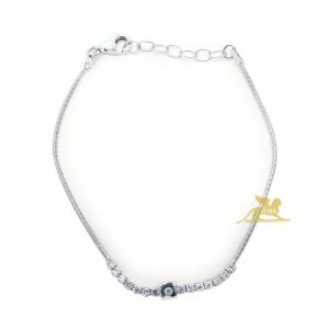 Srebrna narukvica sa cirkonima