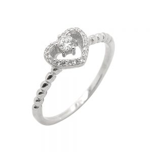 Srebrni prsten sa cirkonima