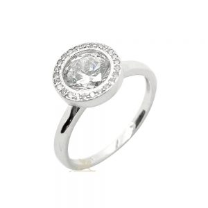 Srebrni prsten sa cirkonima