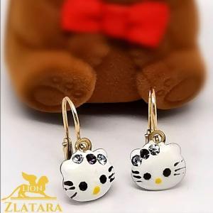 Dečije minđuše sa likom Hello Kiti