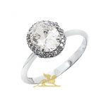 Zlatni (belo, žuto ili roze) prsten - cirkonski