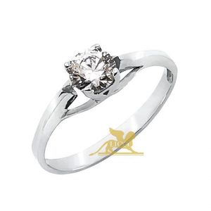 Zlatni 14 karatni prsten sa cirkonom