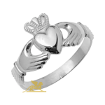 Srebrni Claddagh prsten