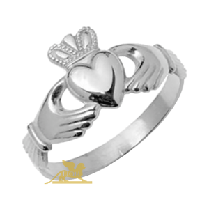 Srebrni Claddagh prsten