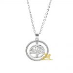 Srebrna ogrlica - drvo