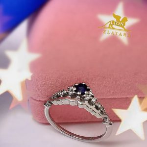 Brilijantski prsten - safir