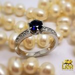 Brilijantski prsten - safir i brilijanti