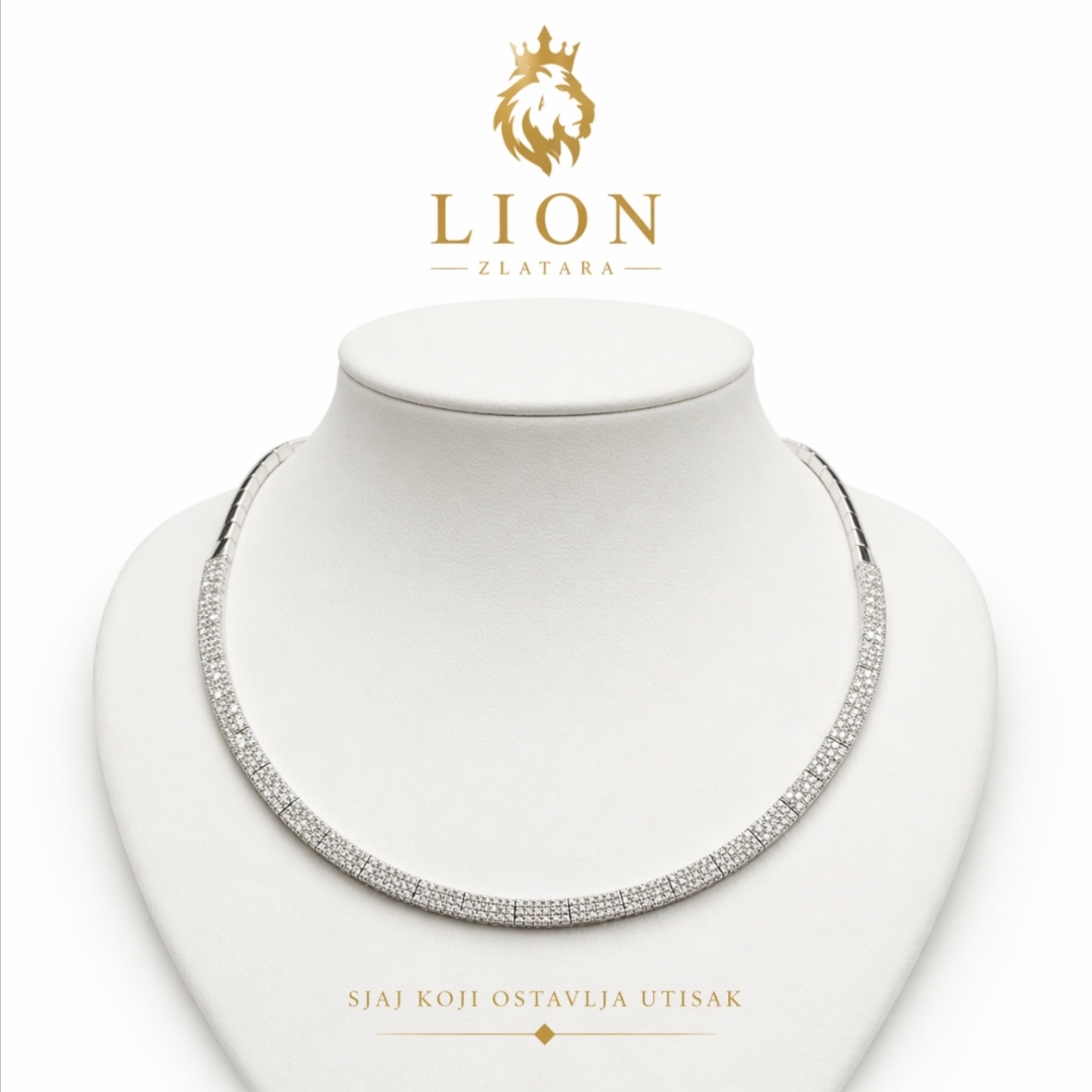 Ekstravagantna zlatna ogrlica