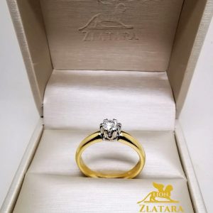 Brilijant- kombinacija belo žuto zlato