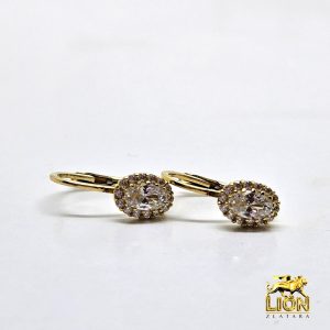 Elegantne zlatne minđuše