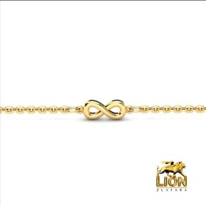 zlatna narukvica od žutog zlata