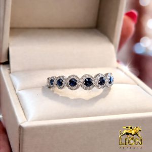 Prsten akvamarin i brilijanti