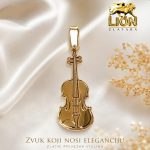 Privezak Violina sa graviranim Inicijalima